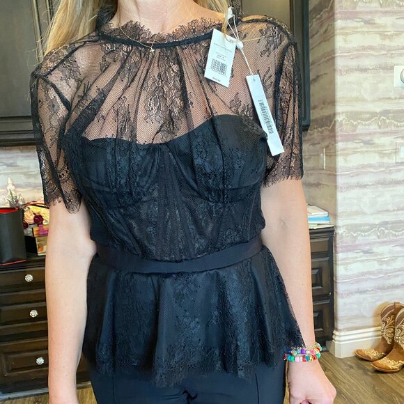 SIMKHAI Kehlani Lace Bustier Top  Kehlani Lace Bustier Top - Picture 8 of 9